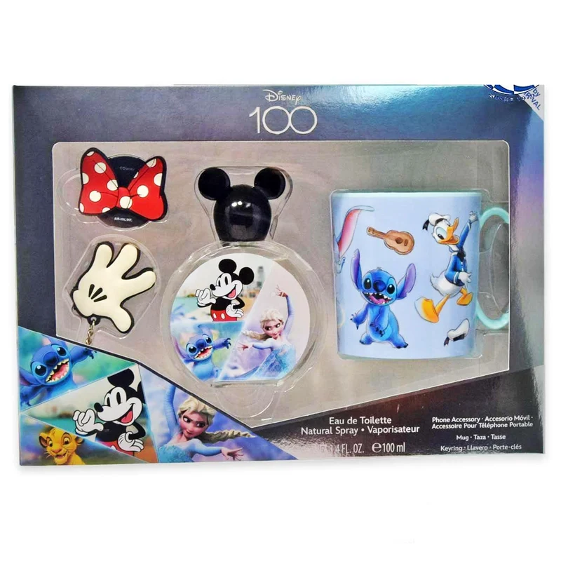 Disney Cofanetto con Profumo EDT Portachiave e Tazza