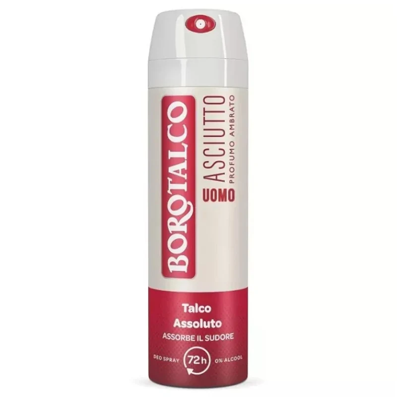 Borotalco Uomo Deodorante Spray 150ml - Asciutto Ambrato