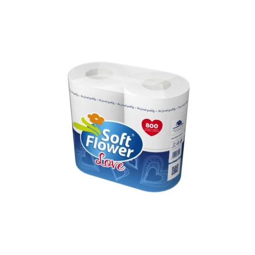 Soft Flower Carta igienica 2Veli 4 rotoli