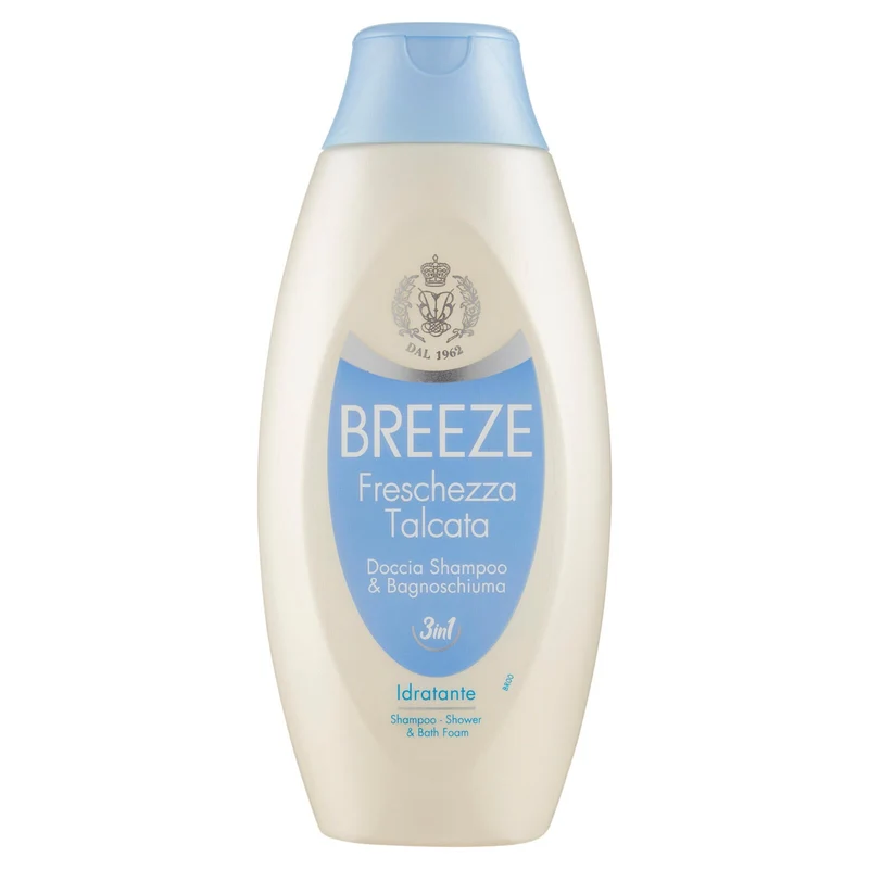 Breeze Freschezza Talcata Doccia Shampoo & Bagnoschiuma 3in1 Idratante 400 mL