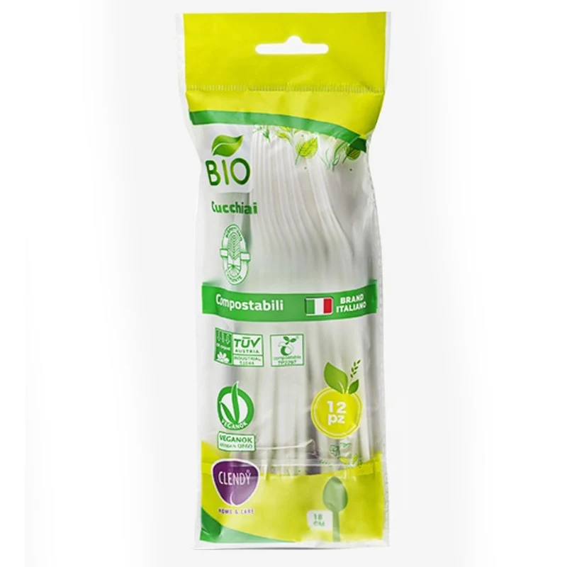 Clendy Cucchiai Bio Compostabili - 12pz