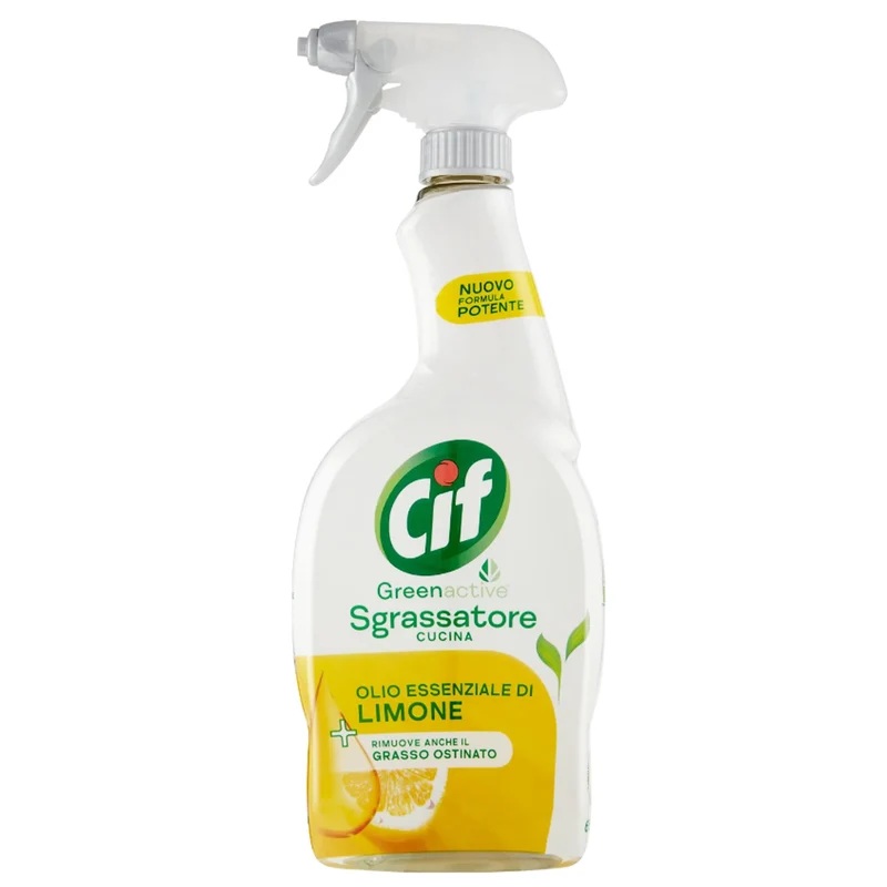Cif Greenactive Sgrassatore Cucina 650ml - Olio Essenziale di Limone