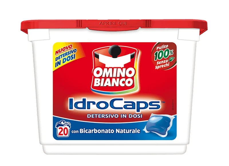 Omino Bianco Idrocaps 20Pz con Bicarbonato