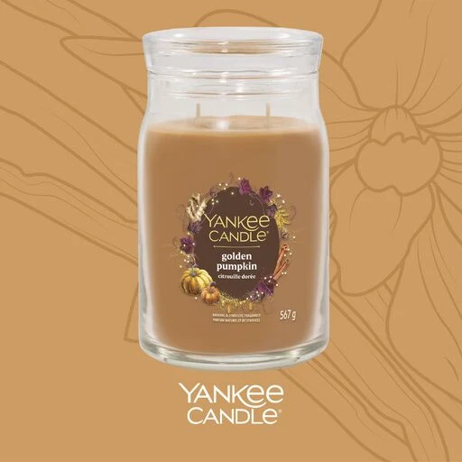 Yankee Candle - Giara grande signature Golden Pumpkin
