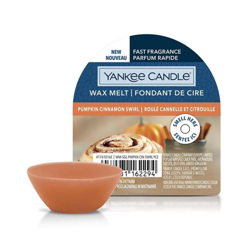 Yankee Candle - Cera da fondere Pumpkin Cinnamon Swirl