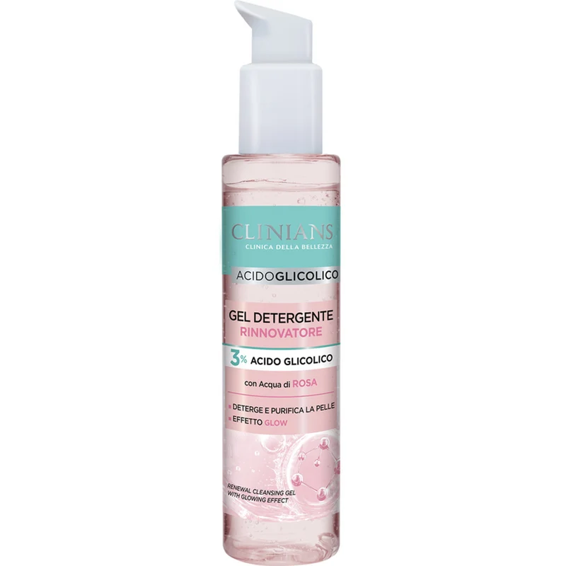 Clinians - Acido Glicolico Gel Detergente Rinnovatore Viso - 150 ml