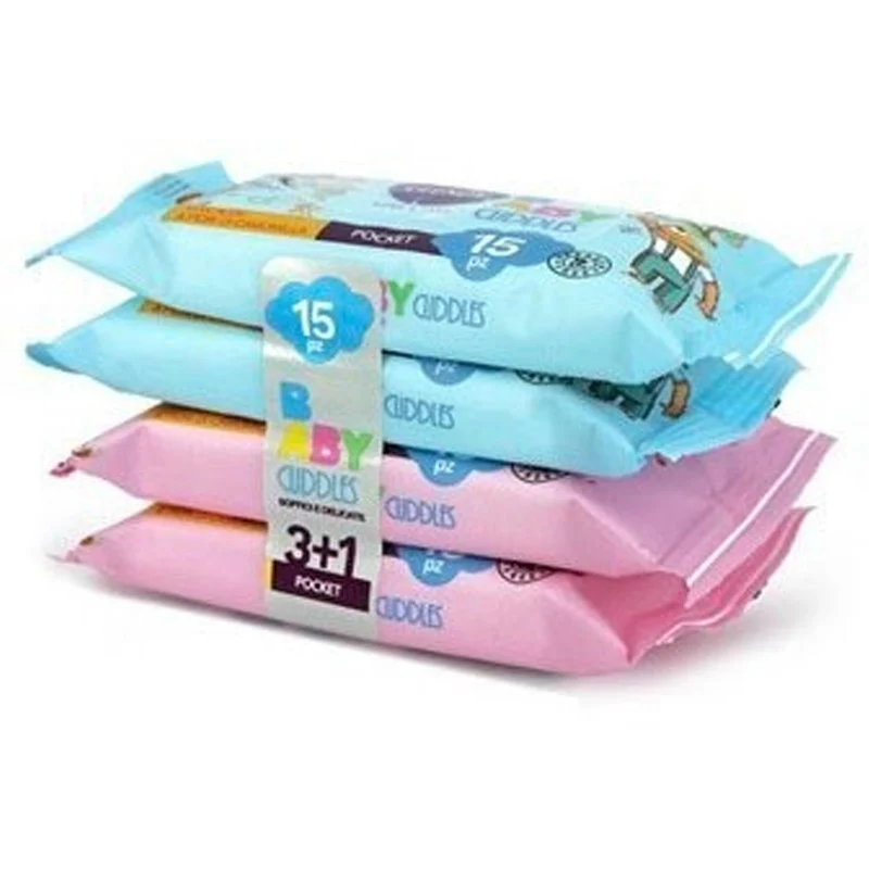 Clendy Baby Cuddles Salviette Aloe e Camomilla - 4x15pz