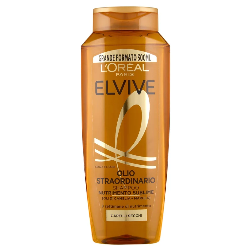 Elvive Olio Straordinario Shampoo Nutrimento Sublime, per Capelli Secchi 300 ml