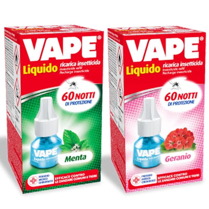 Vape Ricarica Liquida Geranio/Menta - 1x60 Notti
