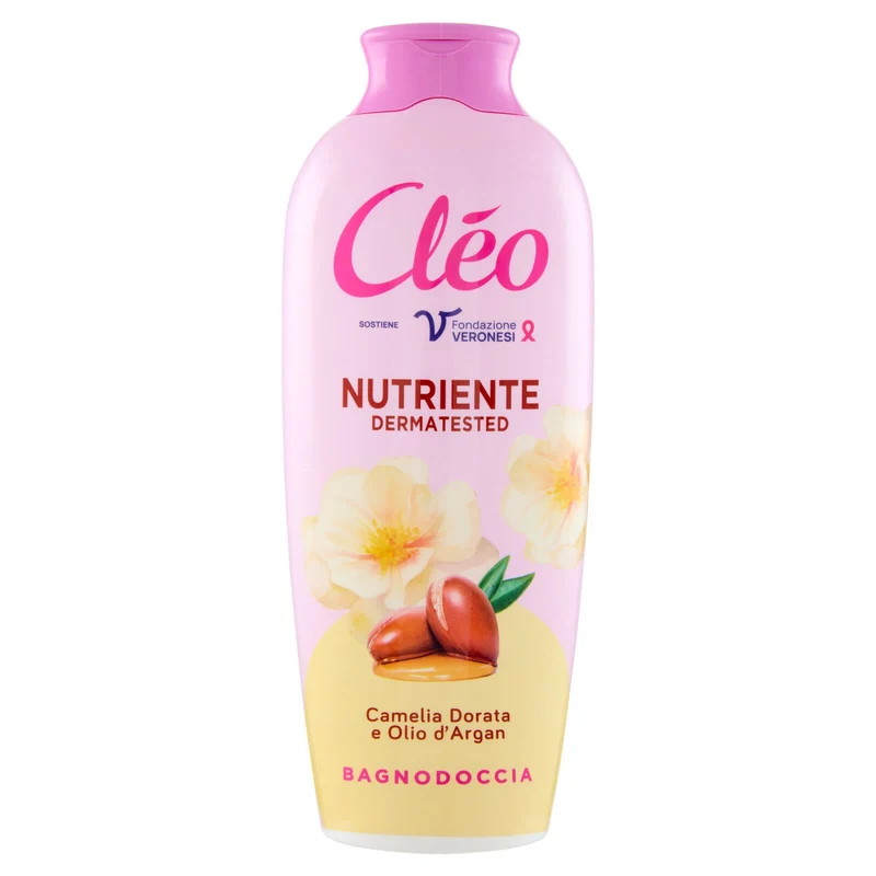 Cléo Nutriente Camelia Dorata e Olio d'Argan Bagnodoccia 750 ml