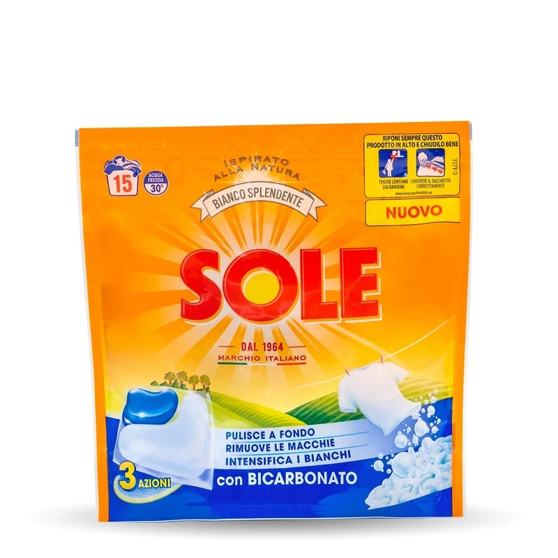 Sole Capsule gel detersivo bianchi