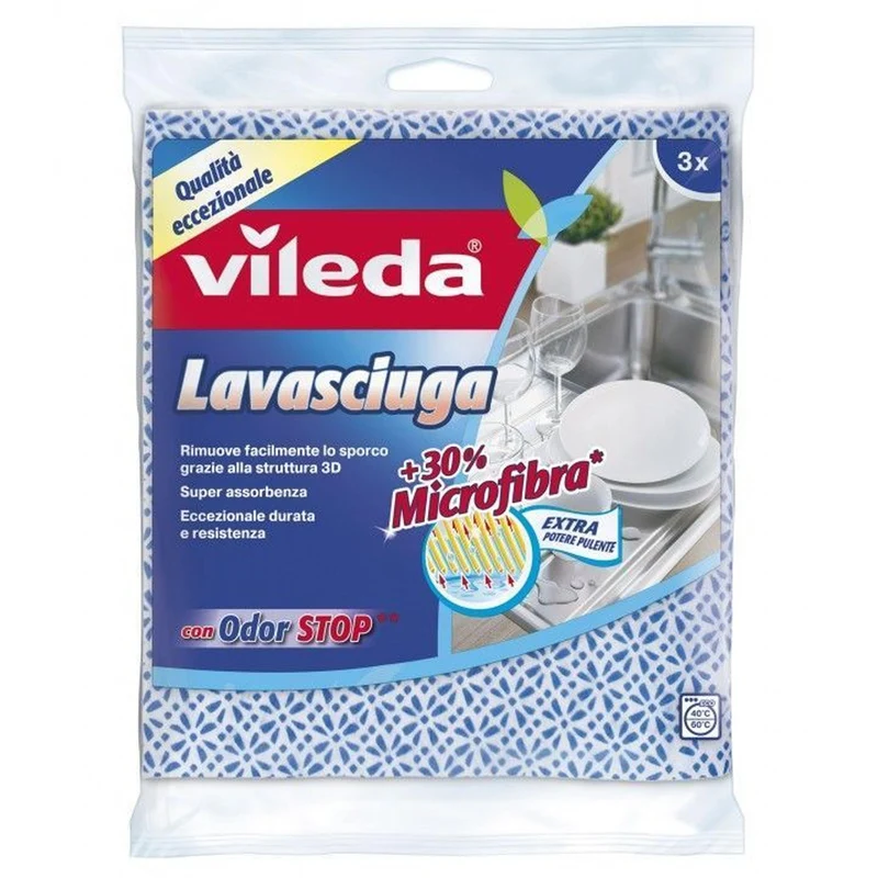 Vileda Panni in Microfibra Lavasciuga Multiuso - 3pz