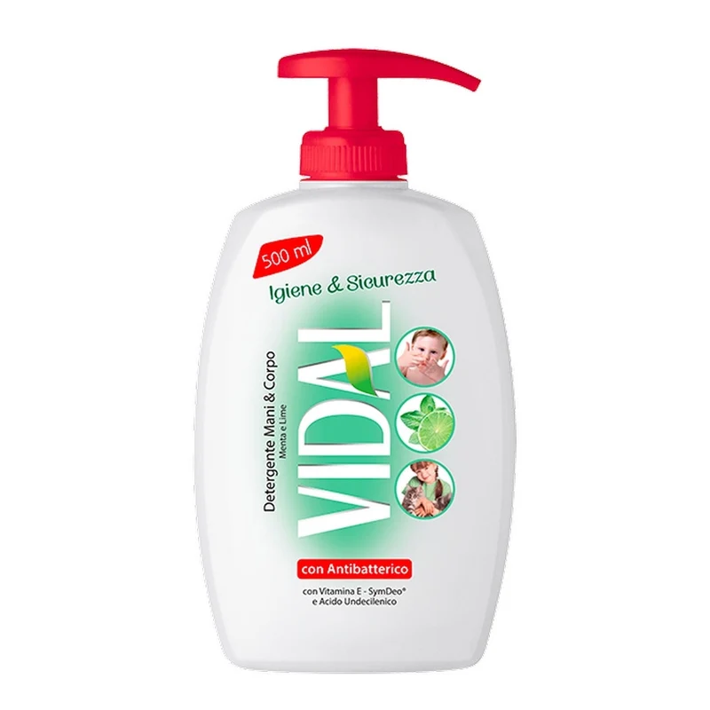 Vidal Sapone Liquido Anti Batterico 500Ml