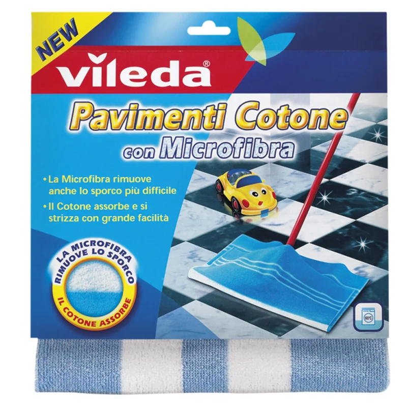 Vileda Panno Pavimento Cotone e Microfibra