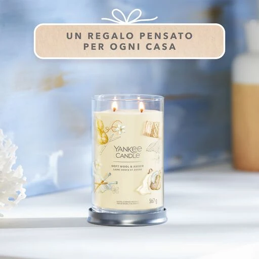 Yankee Candle Signature - Tumbler Grande Soft Wool & Amber