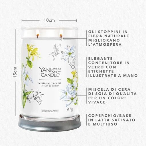 Yankee Candle Signature - Tumbler Grande Midnight Jasmine