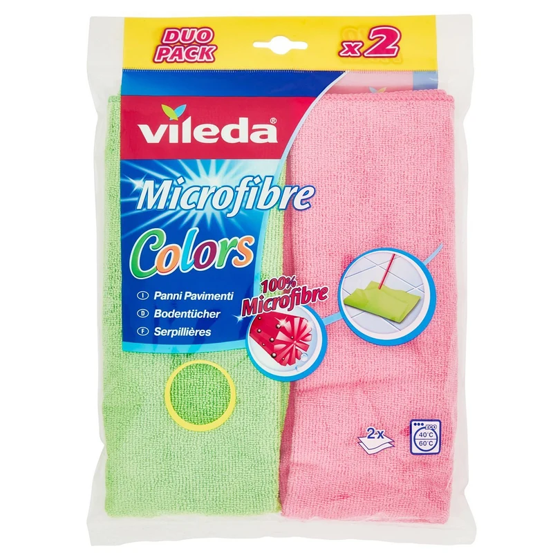 Vileda Panno Pavimento Microfibra Colors - 2pz