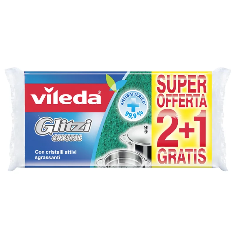 Vileda Spugna Glitzi Crystal - 3pz