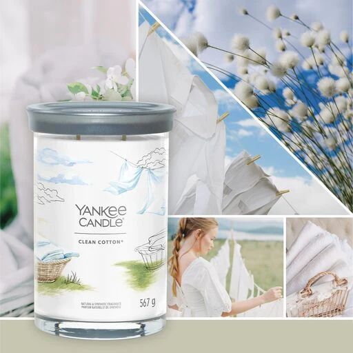 Yankee Candle Signature - Tumbler grande Clean Cotton