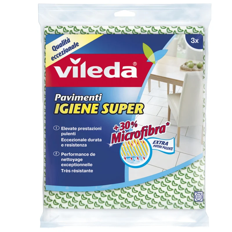 Vileda Panno Pavimento Igiene Super - 3pz