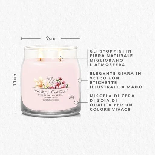 Yankee Candle Signature - Giara Media Pink Cherry & Vanilla