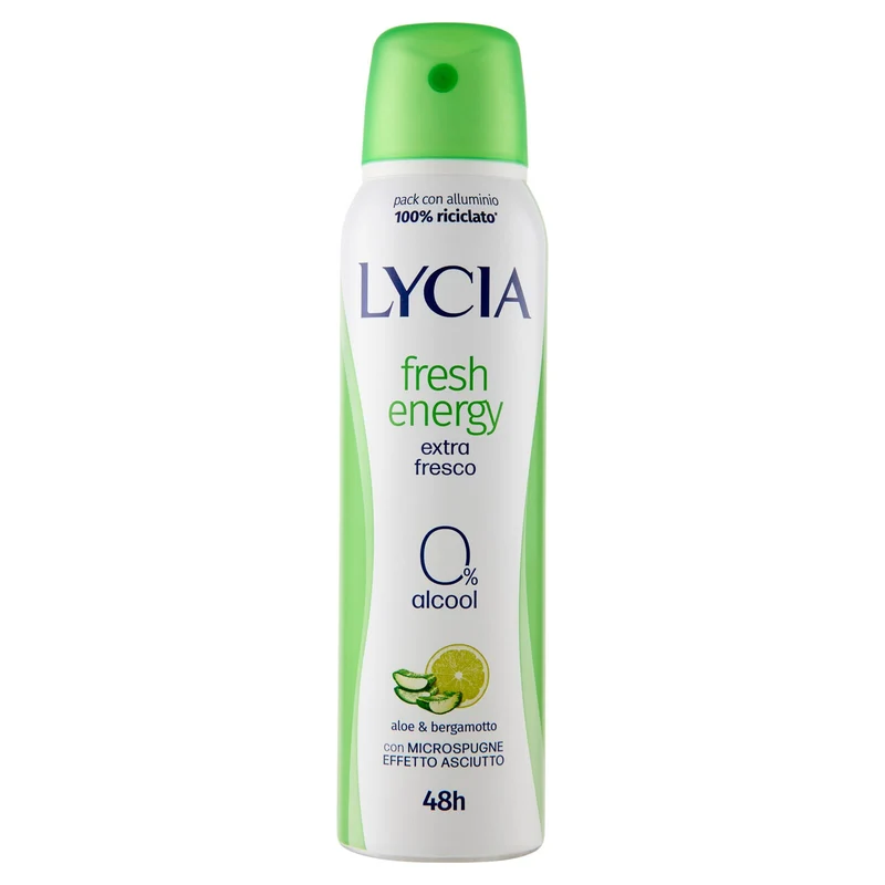 Lycia fresh energy aloe & bergamotto deo spray 150 ml