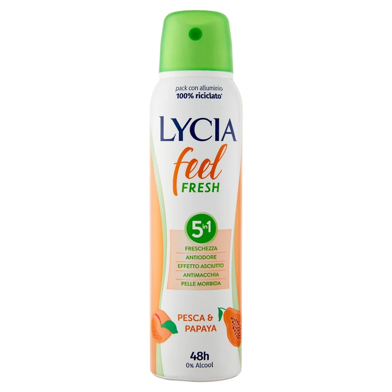 Lycia feel Fresh deo spray Pesca & Papaya 150 ml