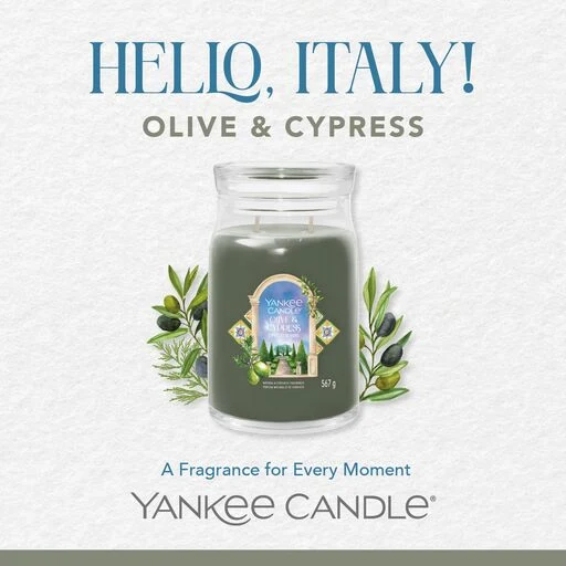 Yankee Candle Signature - Giara grande Olive & Cypress