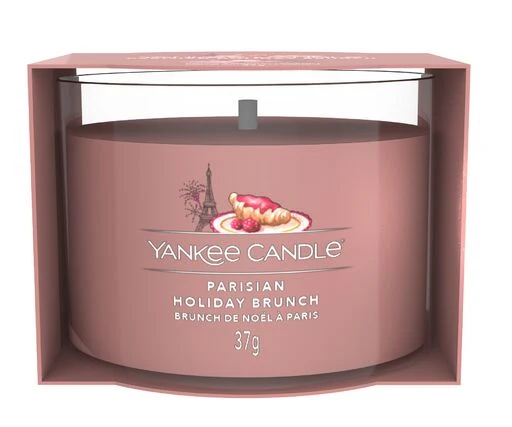 Yankee Candle - Candela votiva in vetro Parisian Holiday Brunch