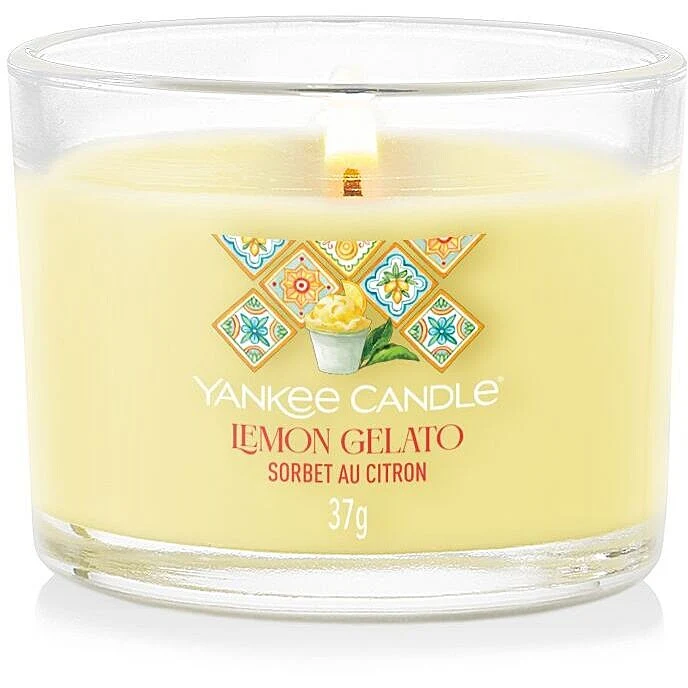 Yankee Candle - Candela votiva in vetro Lemon Gelato