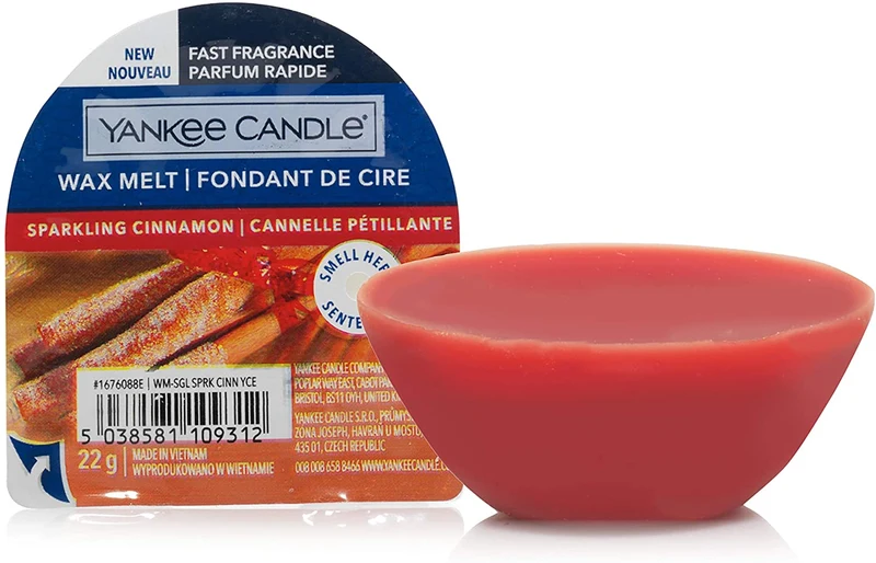 Yankee Candle - Cera da Fondere Sparkling Cinnamon - New