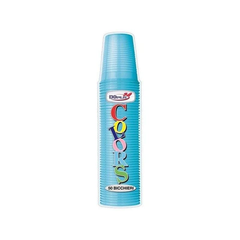 Dopla Bicchiere 200Ml 50Pz Turchese M Do