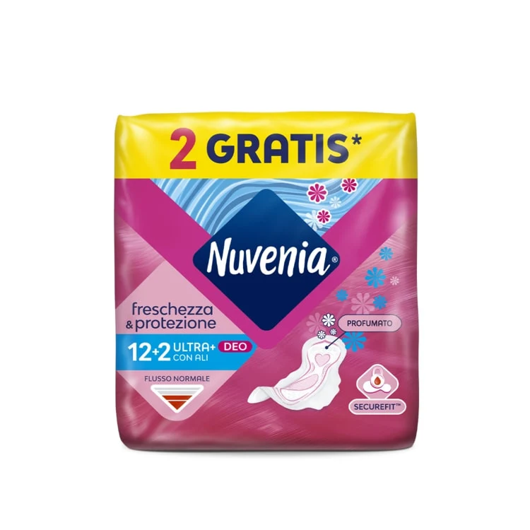 Nuvenia Assorbenti ultra deo/fresh c/ali 12+2pz