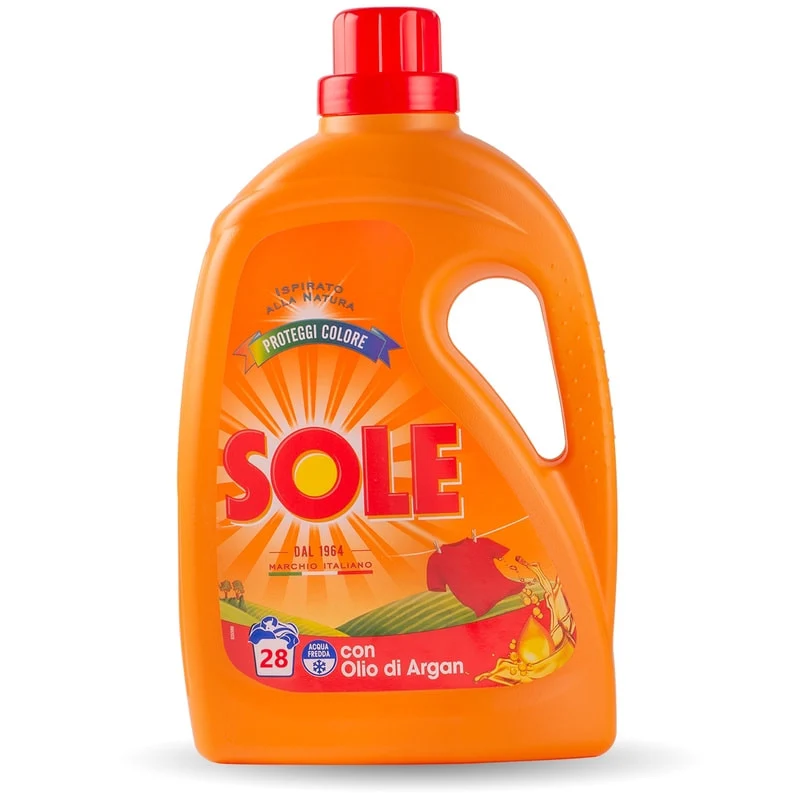 Sole Detersivo lavatrice colori protetto