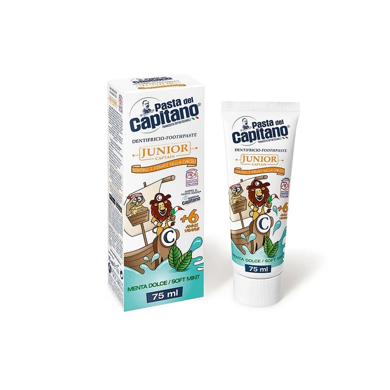 Capitano Dentifricio Junior Menta Dolce 75Ml
