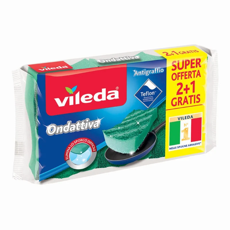 Vileda Spugna Ondattiva Milleusi 2+1Pz