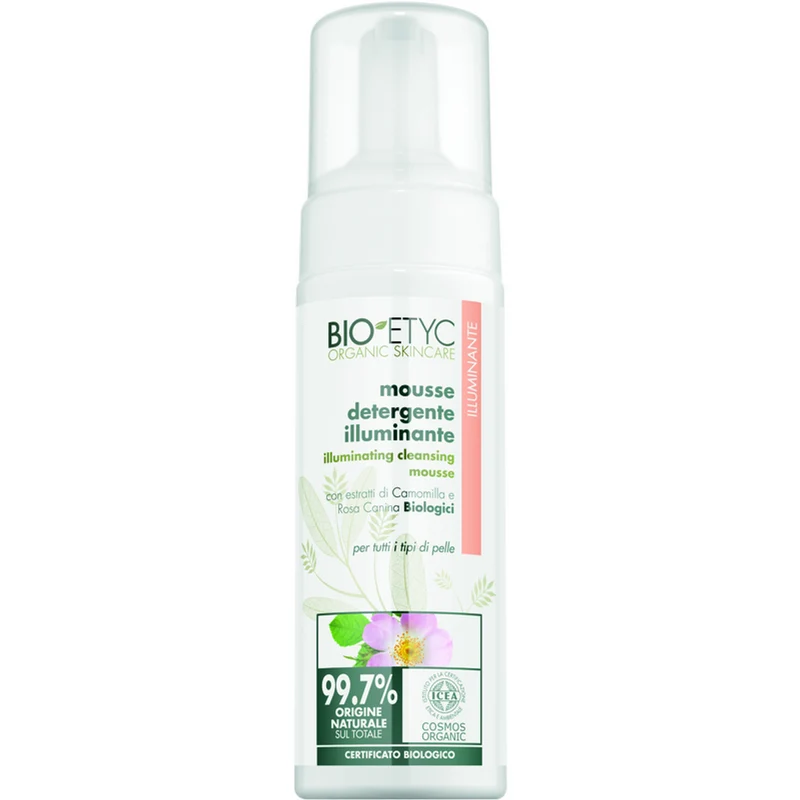 Bioetyc - Mousse Detergente Illuminante Camomilla & Rosa Canina - 150ml