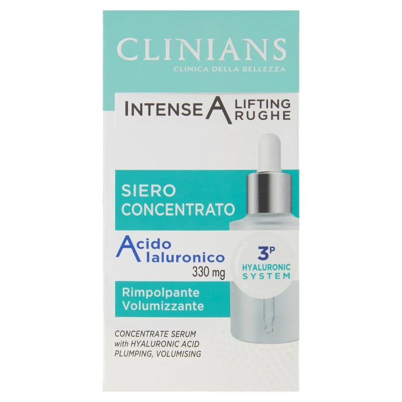 Clinians Intense A Lifting Rughe Siero Concentrato Acido Ialuronico 330 mg 30 mL