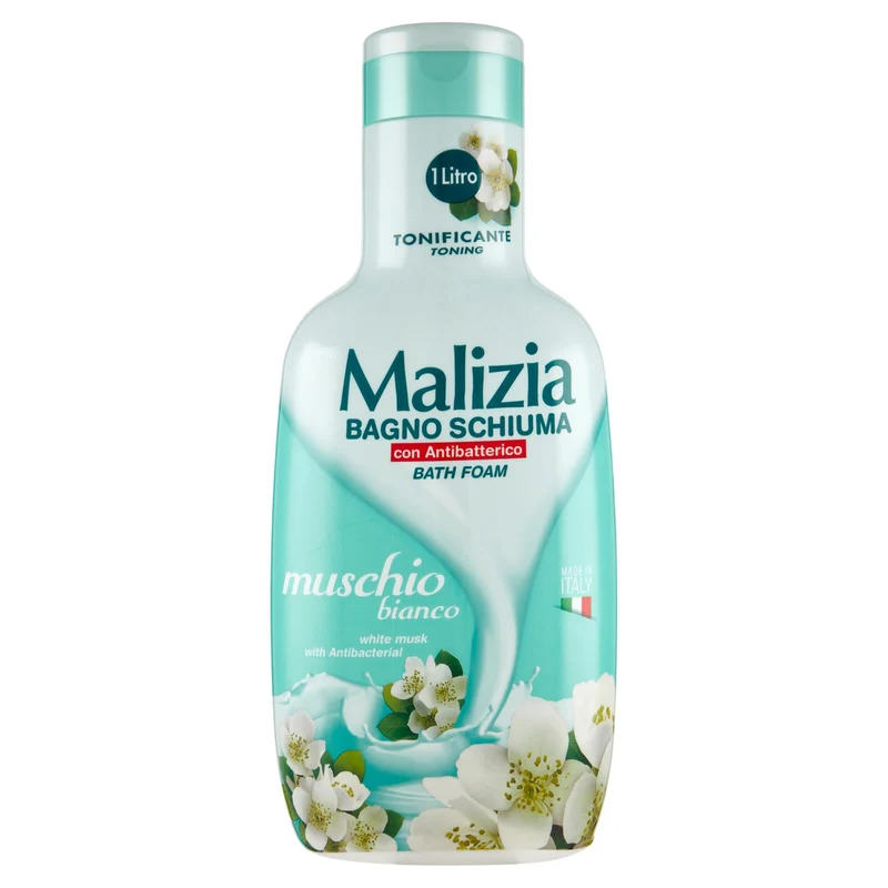 Malizia Bagno Schiuma con Antibatterico muschio bianco 1000 mL