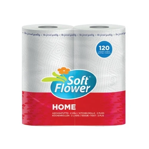 Soft Flower Asciugatutto 2 veli 120 strappi