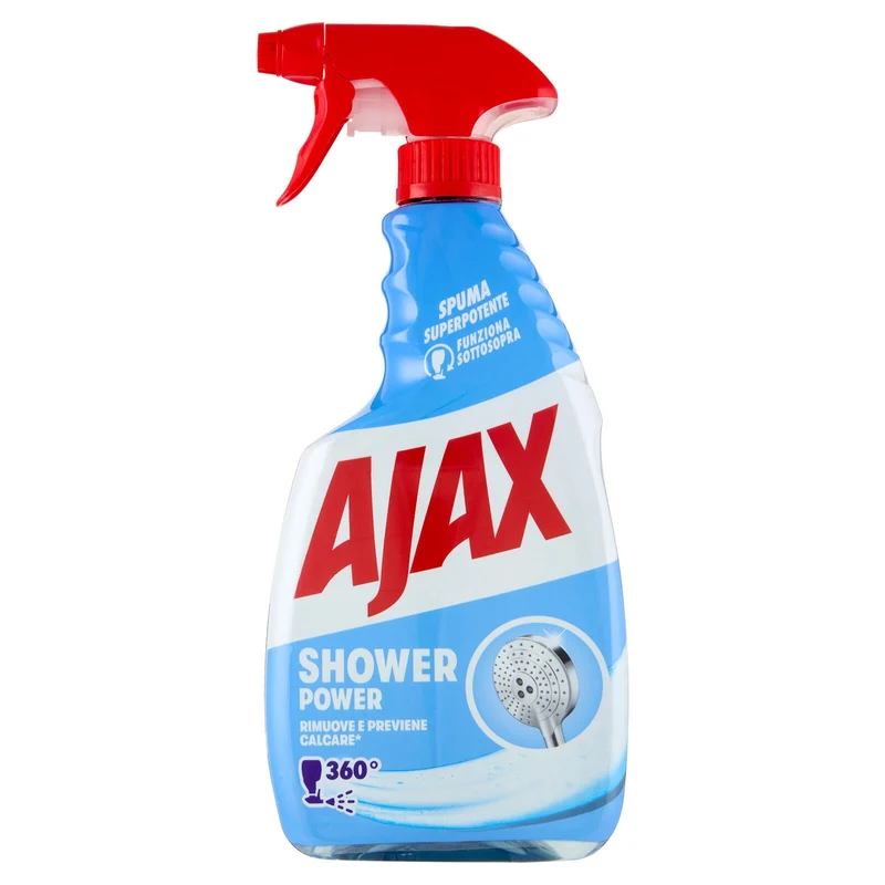 Ajax detersivo Spray Shower Power 360° anticalcare per doccia 600 ml