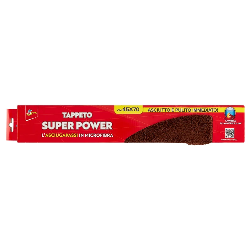 Super5 Tappeto Super Power cm 45x70 Marrone