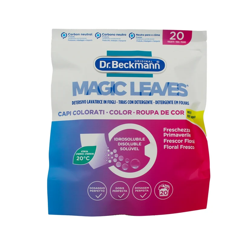 Dr.Beckmann - Magic Leaves Detersivo Capi Colorati - 20 Fogli