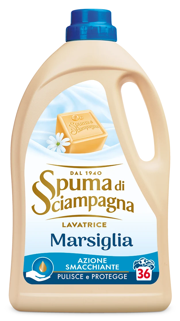 Spuma di Sciampagna Marsiglia Lavatrice Igienizzante 1620 ml