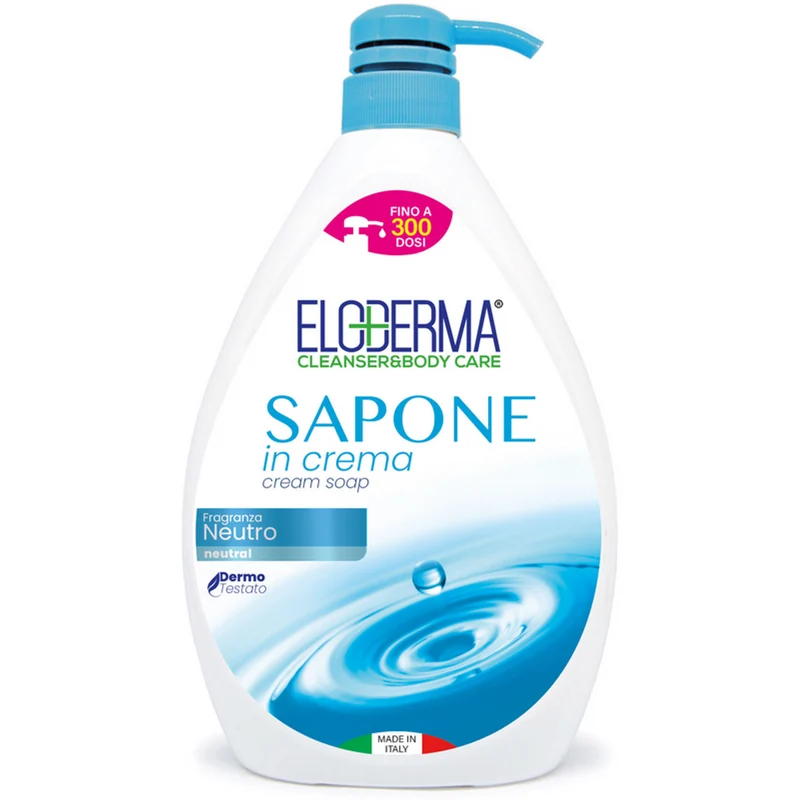 ELODERMA - Sapone mani in crema neutro - 1000 ml