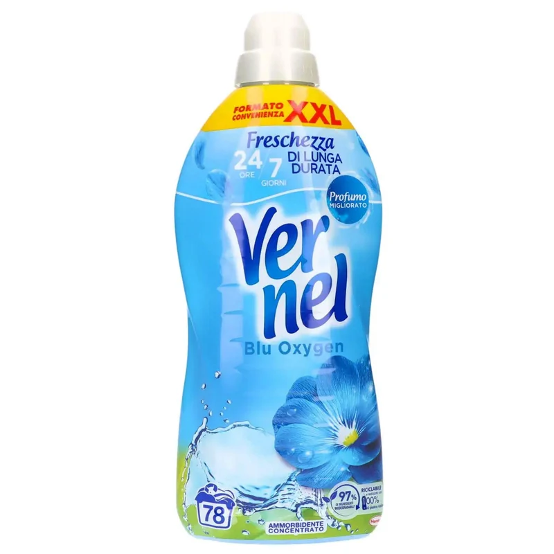Vernel Ammorbidente Concentrato 78 Lavaggi - Blu Oxygen