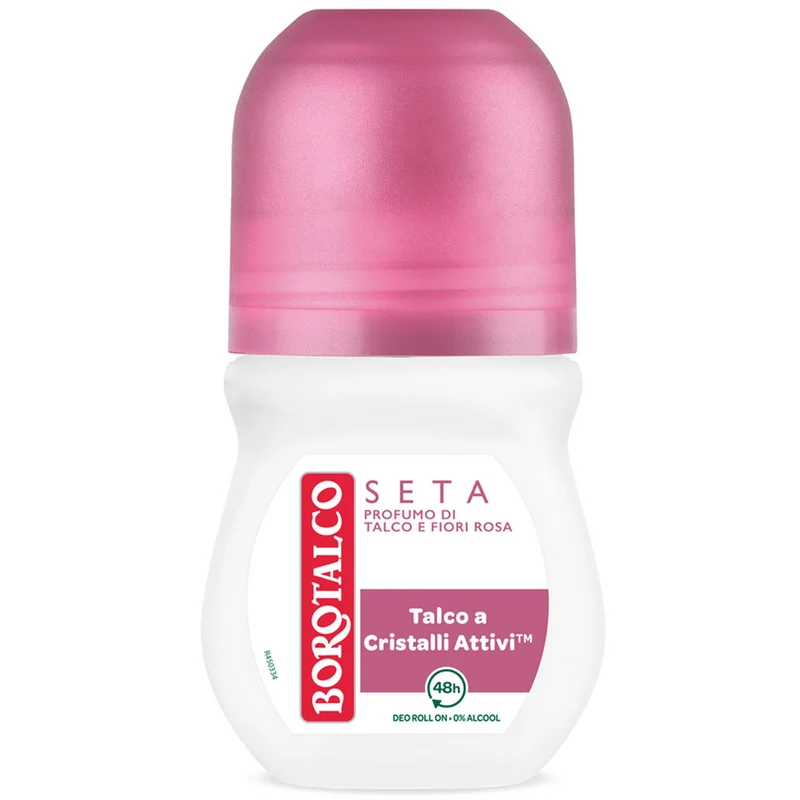 Borotalco Deodorante Roll-On Seta Fiori Rosa - 50ml