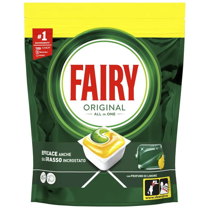 Fairy Original All in One Caps Lavastoviglie 49pz - Lemon