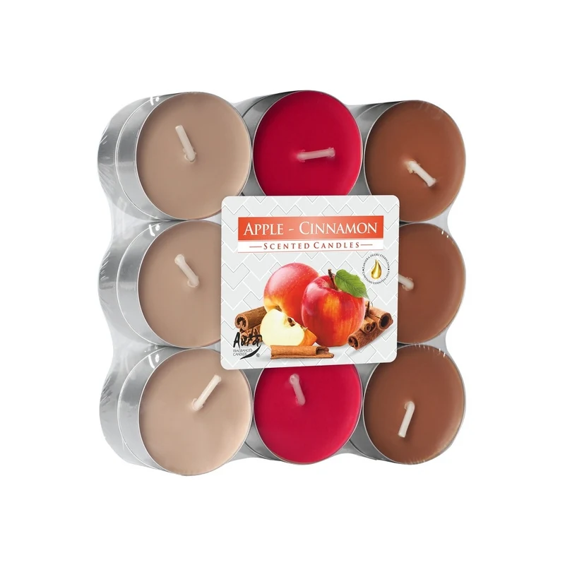 Bispol® Tealights Profumate 18Pz Mela&Cannella