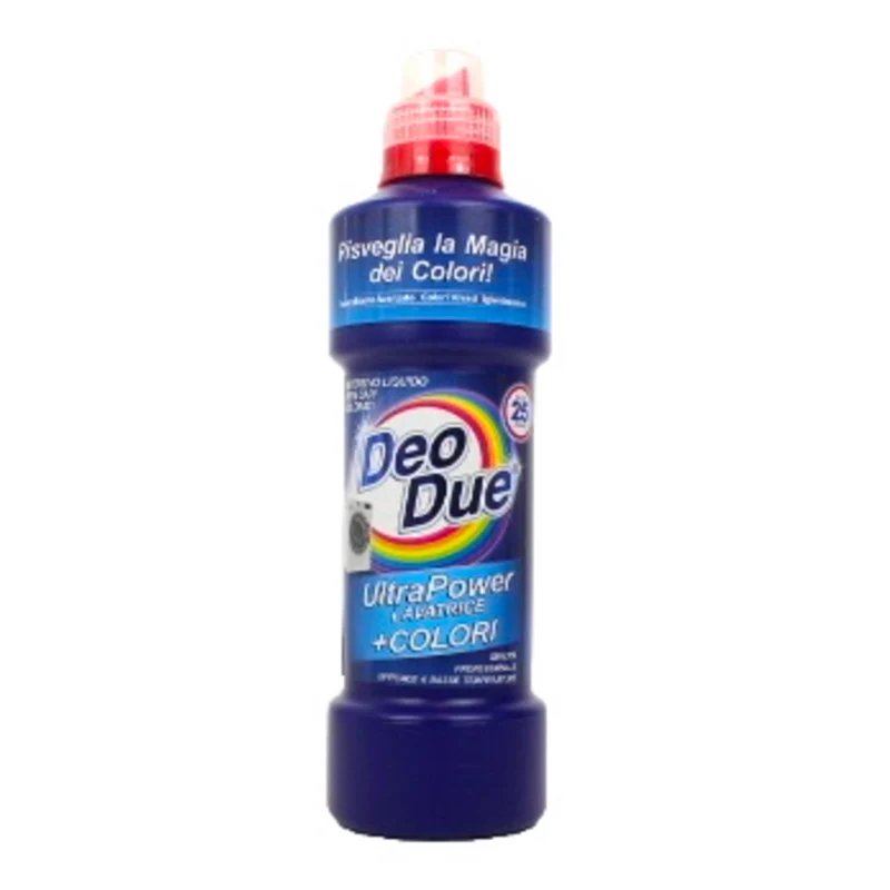 Deo Due - Detersivo Liquido Bucato Lavatrice Ultra Power +Colori - 25 Lavaggi - 1 Lt